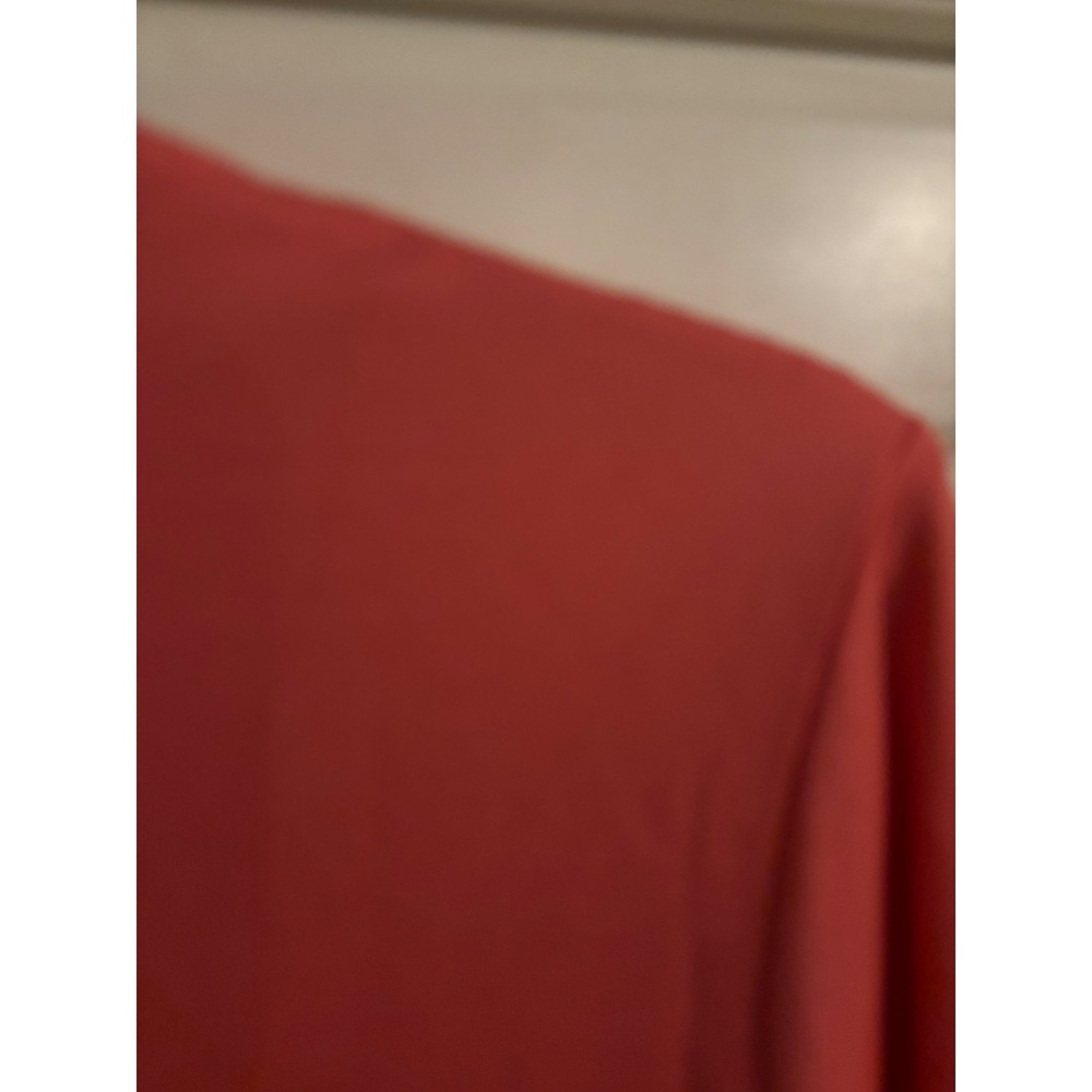 A'Nue Ligne Womens Coral 3/4 Sleeve Top Size 11 Round Neck Casual - Picture 5 of 6
